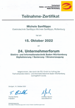 Zertifikat Unternehmerforum 2023